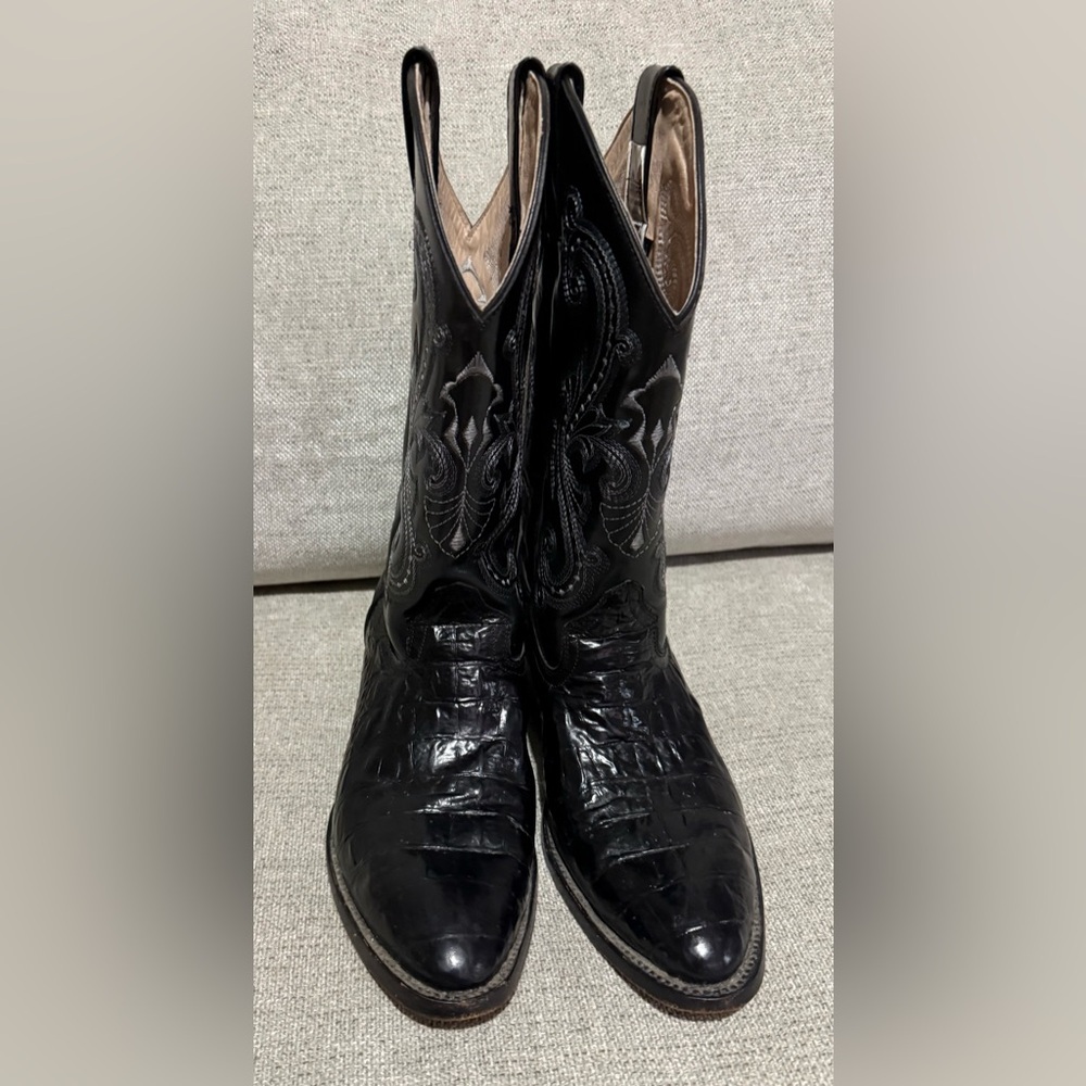 Calexico Black Embroidered Western Boots - image 3